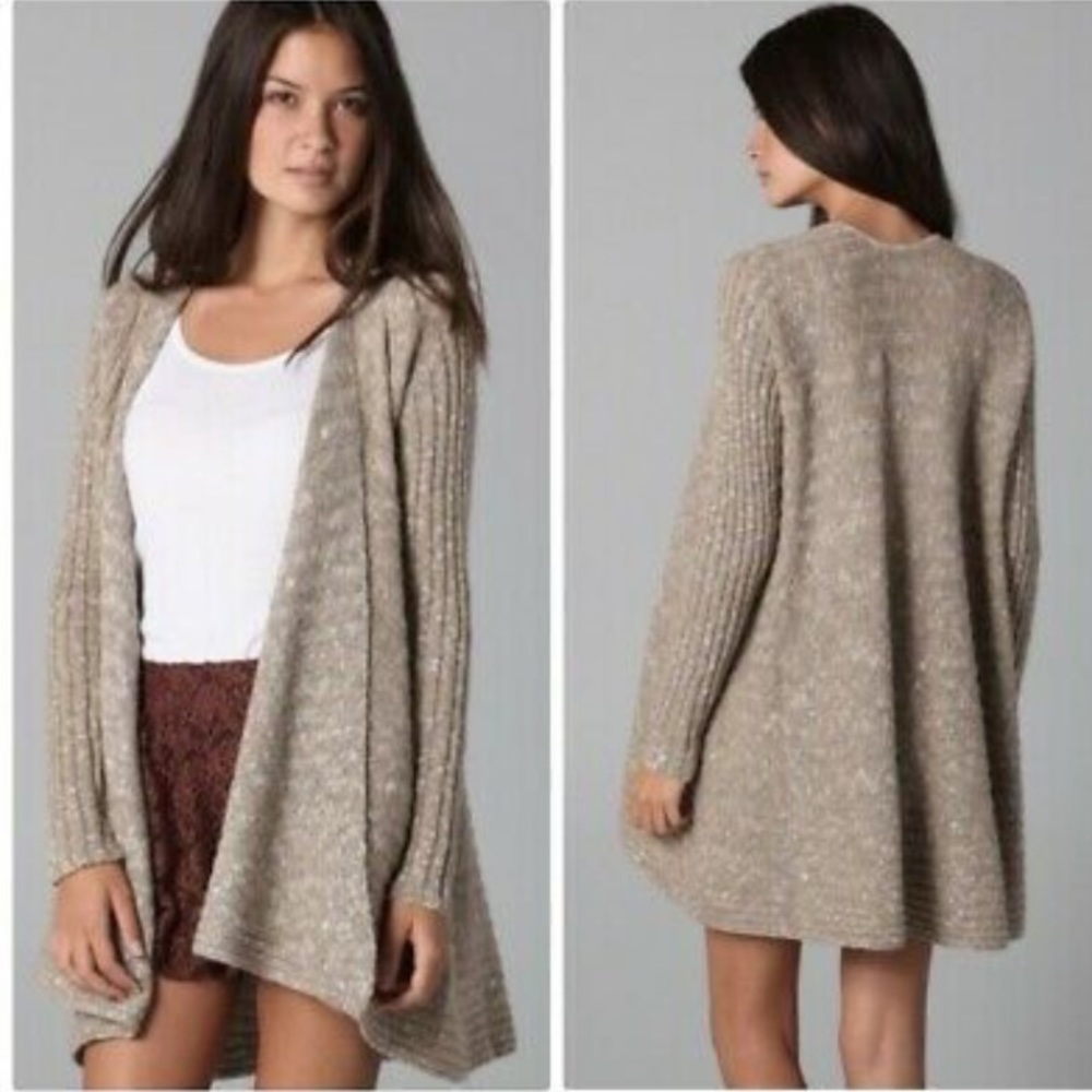 Free People long open cardigan sweater